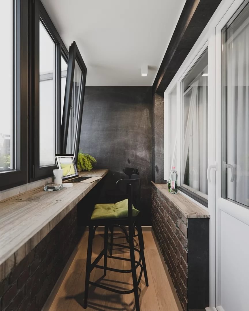 Отделка балкона ламинированными панелями