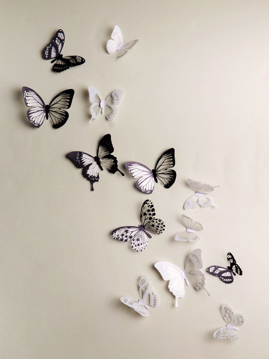 Бабочки в интерьере (88 фото)