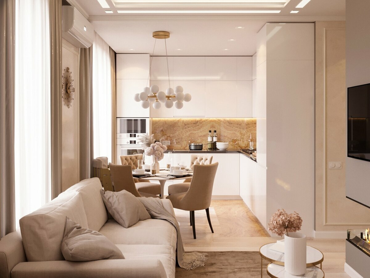 Проект кухни в хрущевке 2 комнаты