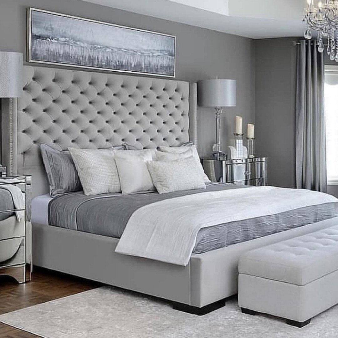 Спальная в серых тонах