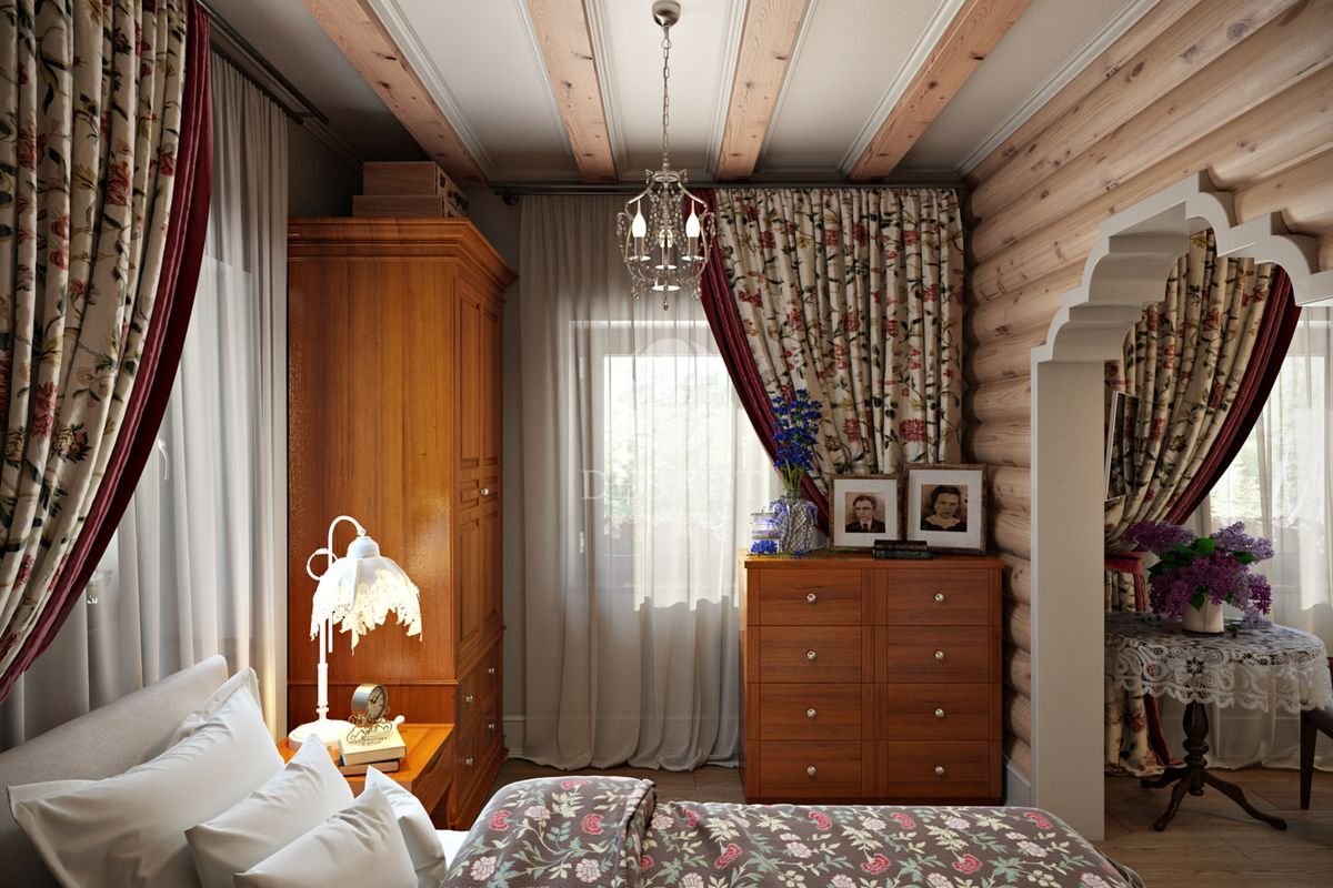 маленькая комната в деревенском стиле