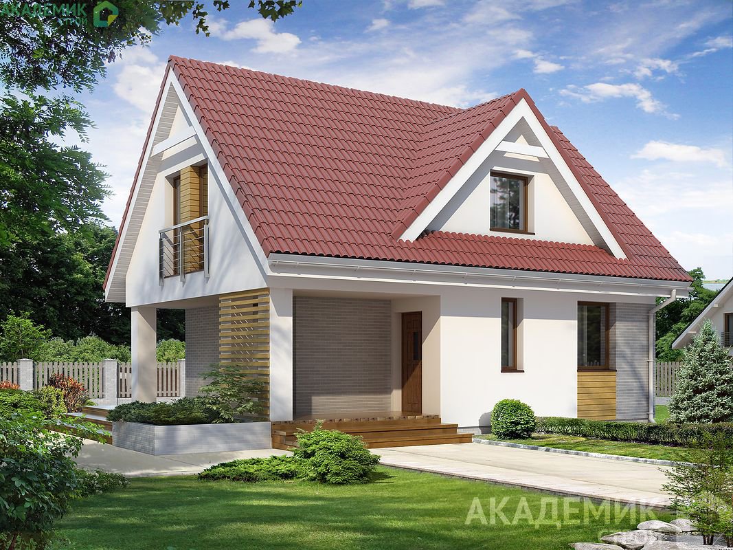 Дом 100 кв м с мансардой