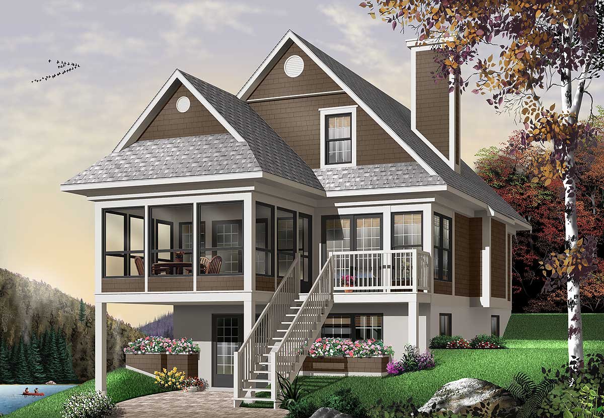 Двухэтажный дом в американском стиле