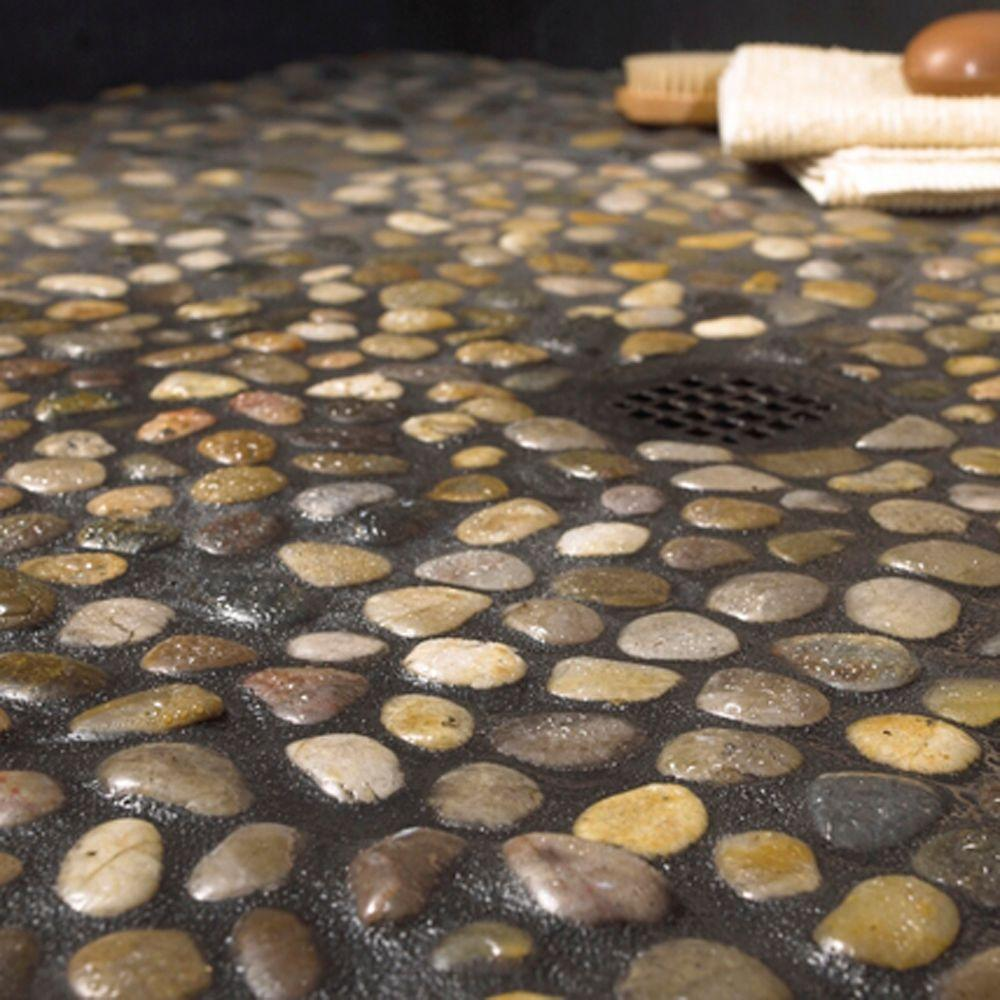 Пол из гальки