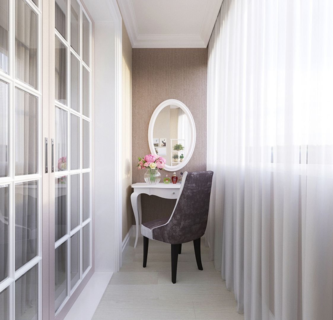 Лоджия в классическом стиле