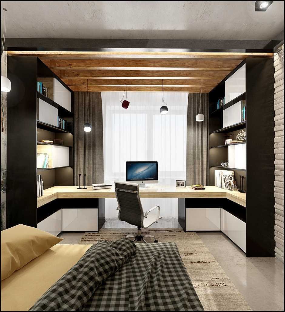 Как в дизайне спальни предусмотреть место для кабинета: все варианты расположения