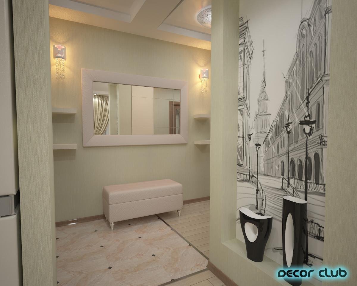 Декоративная штукатурка в прихожей