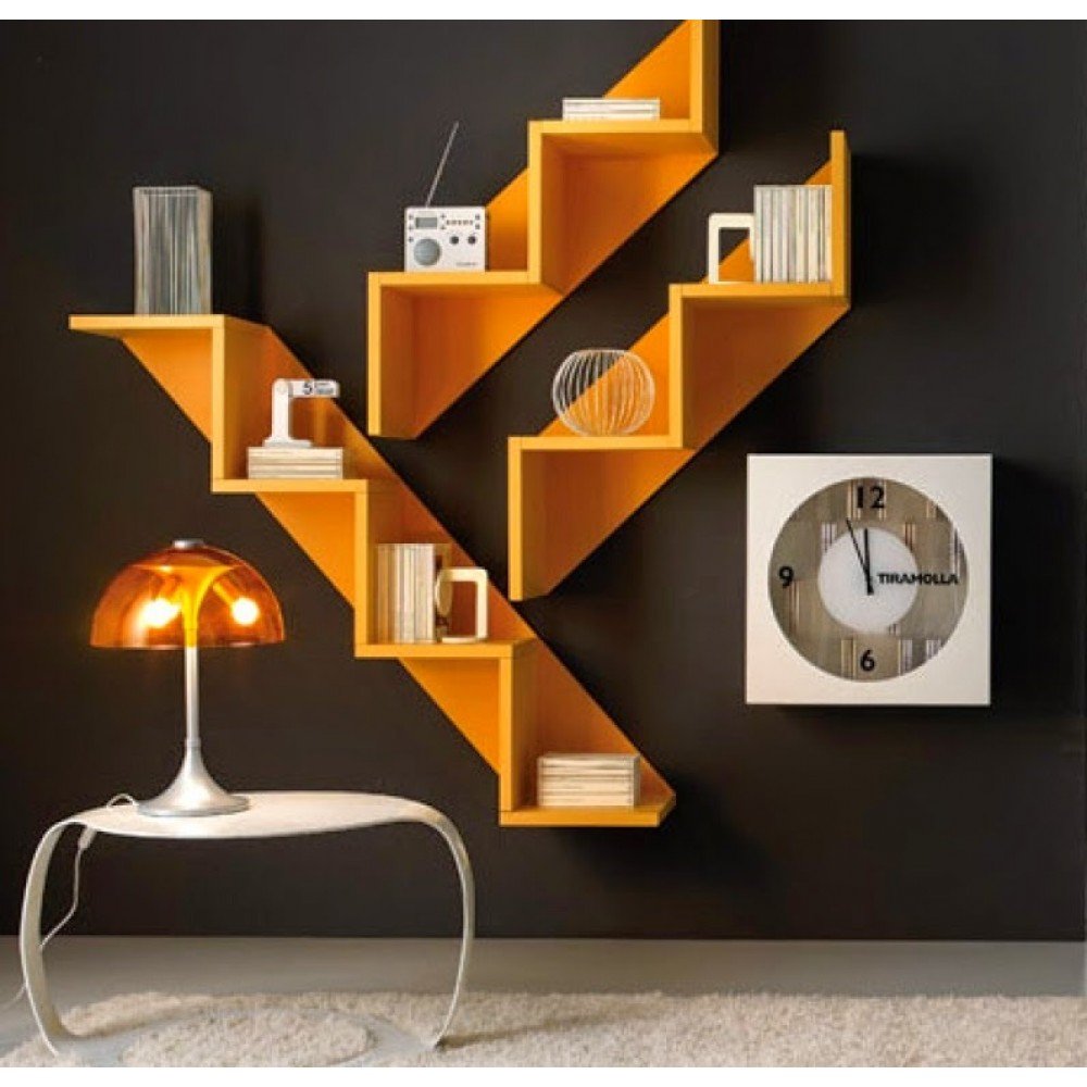 Необычные полки на стену соты