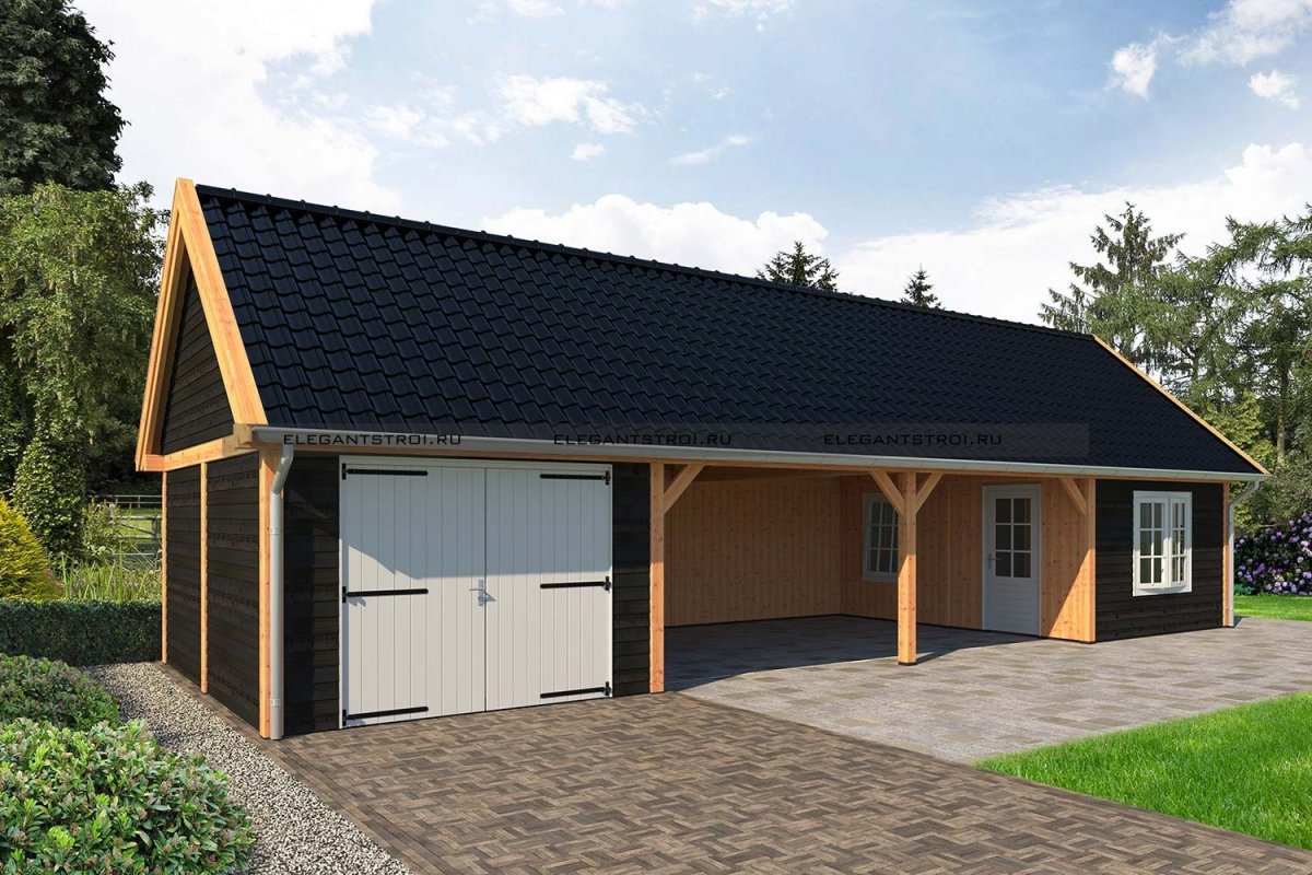 Сарай с мансардой