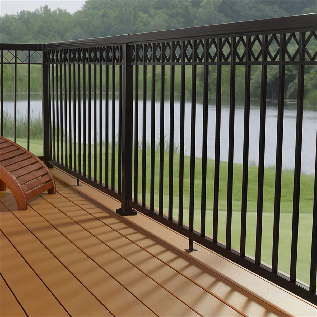 Ограждение террасы из металла
