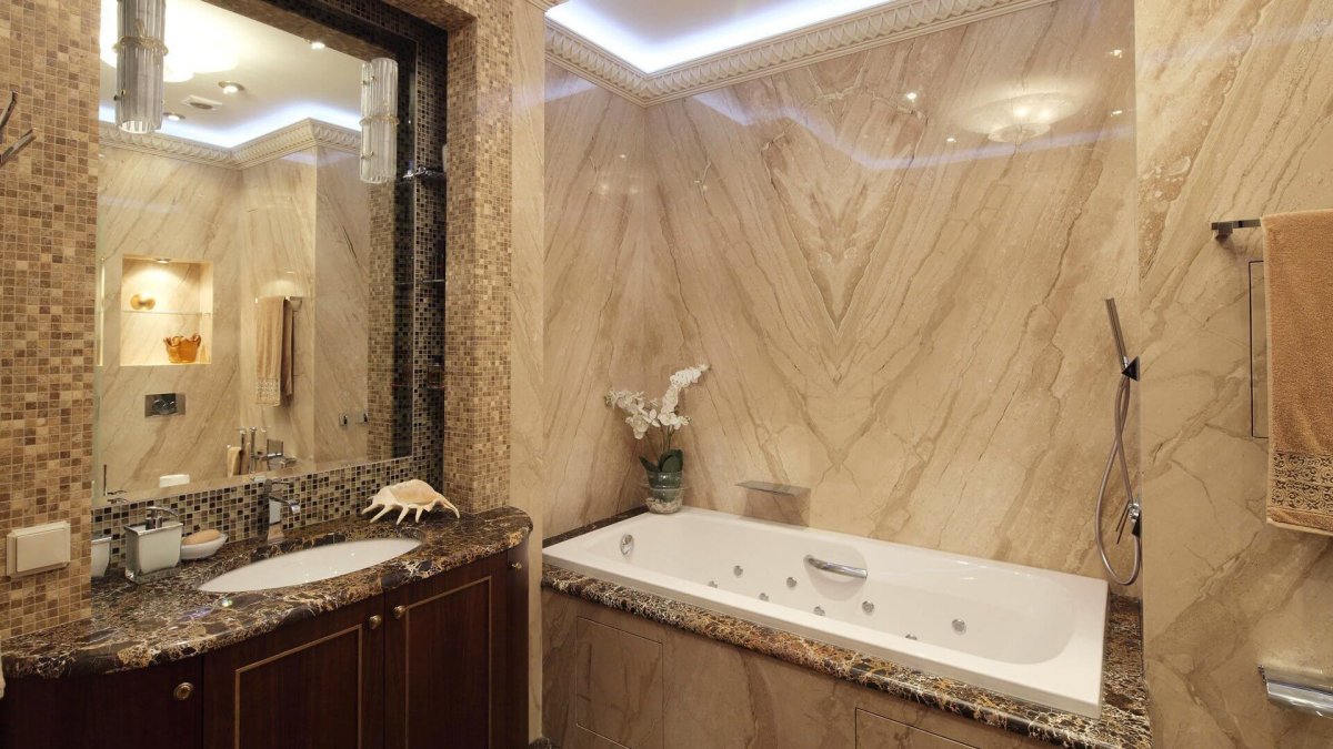Ванная комната из мрамора