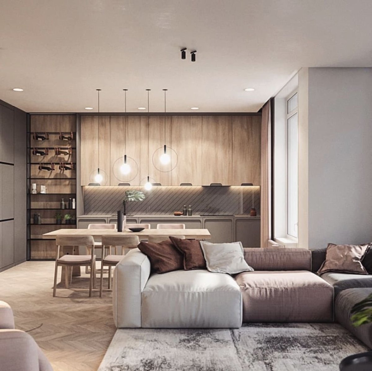 Гостиная в классическом стил