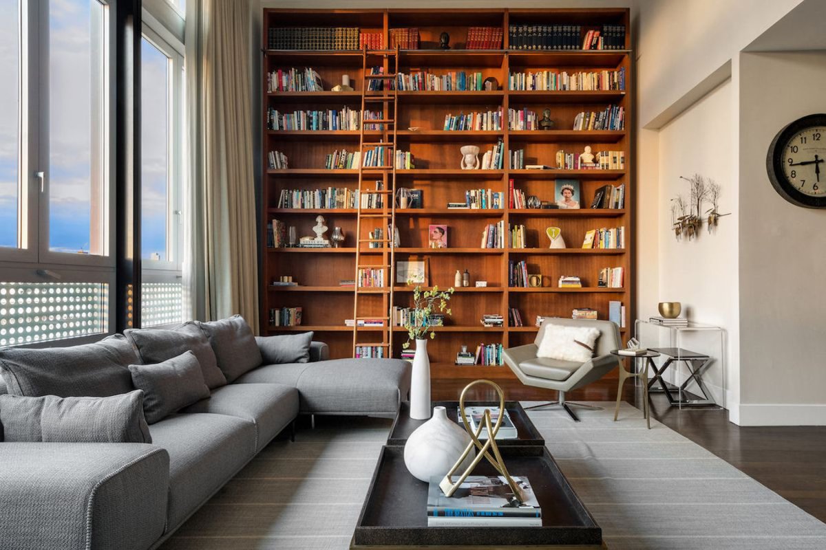 Лофт интерьер библиотеки