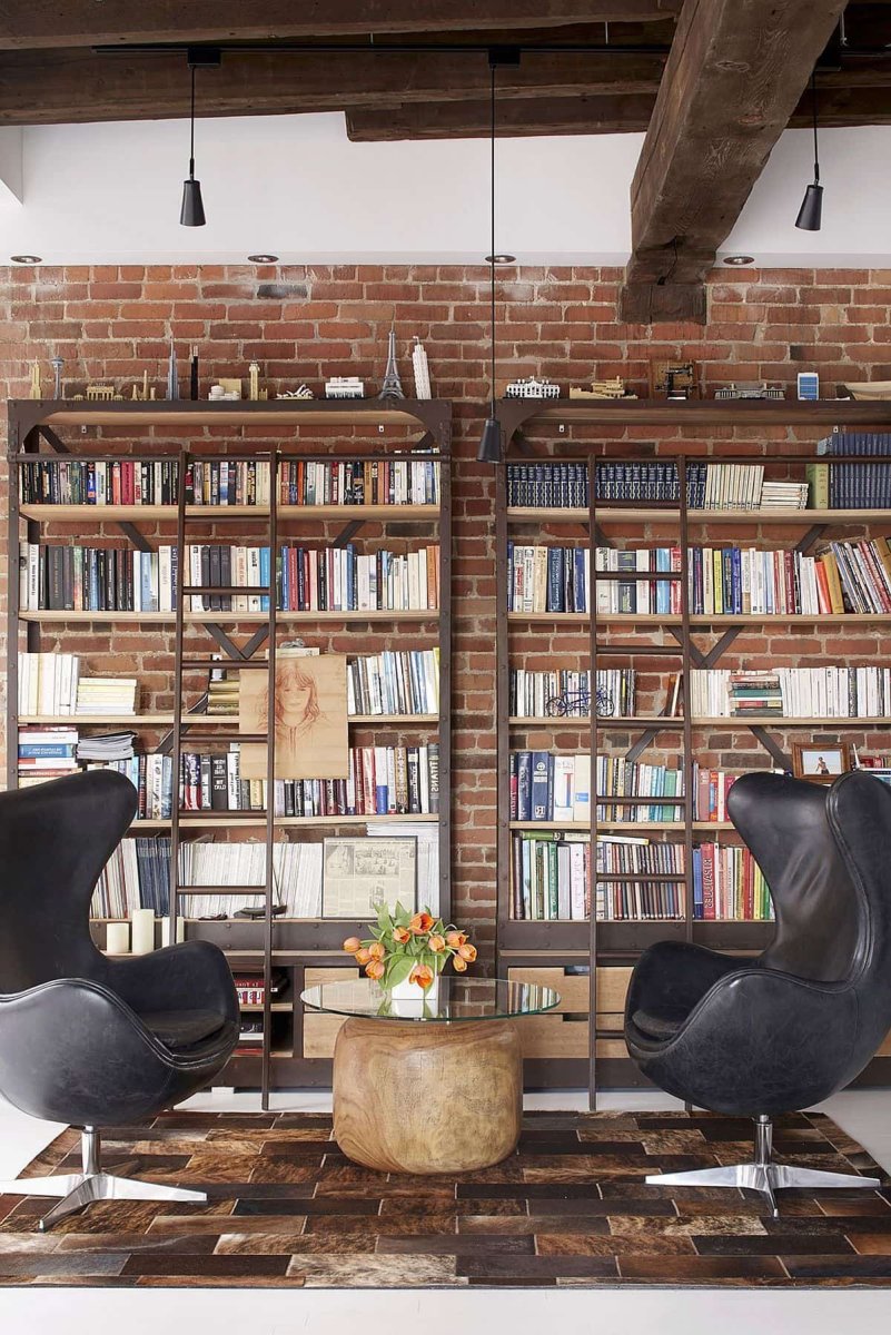 Библиотека в стиле лофт