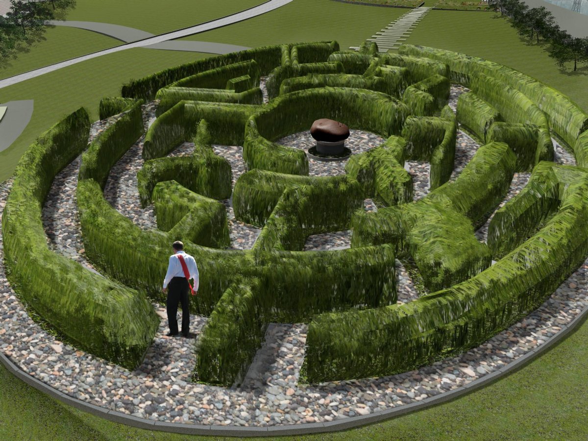 Дендропарк Гринвич Лабиринт Живая изгородь