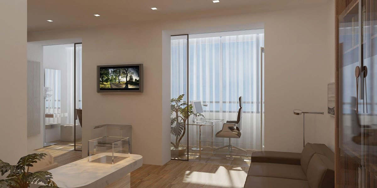 Объединить лоджию с панорамными окнами и комнату