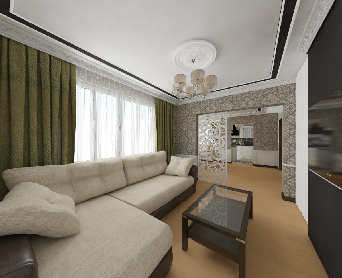 Дизайн трехкомнатной квартиры КОПЭ