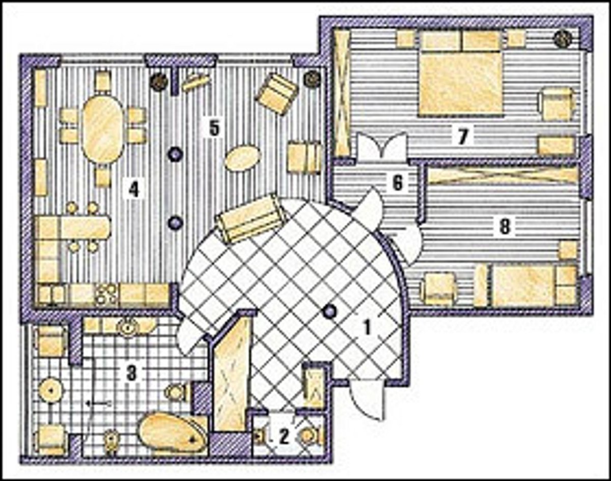 Планировка 2к квартиры КОПЭ