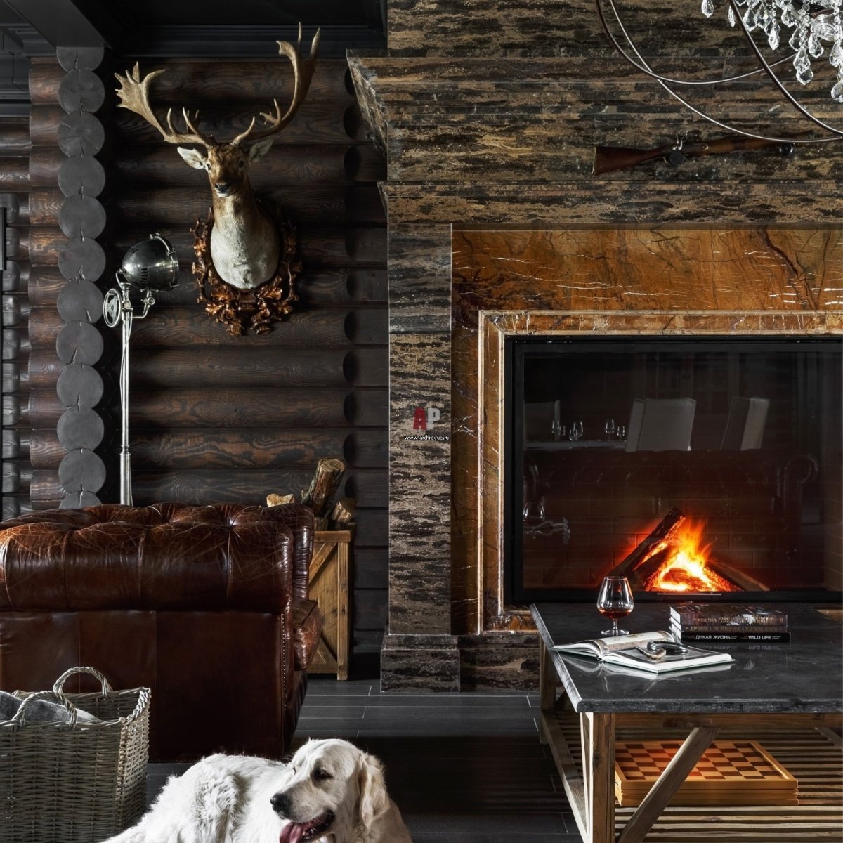Стиль охотничий домик в интерьере