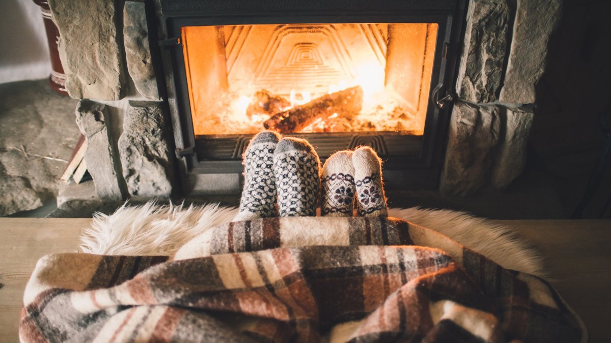 Зимний камин