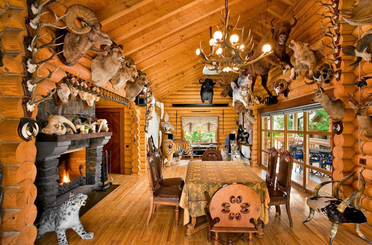 Ковер шкура в интерьере