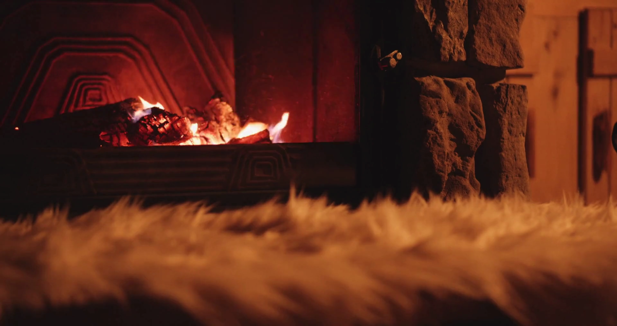 Шкуры в интерьере гостиной