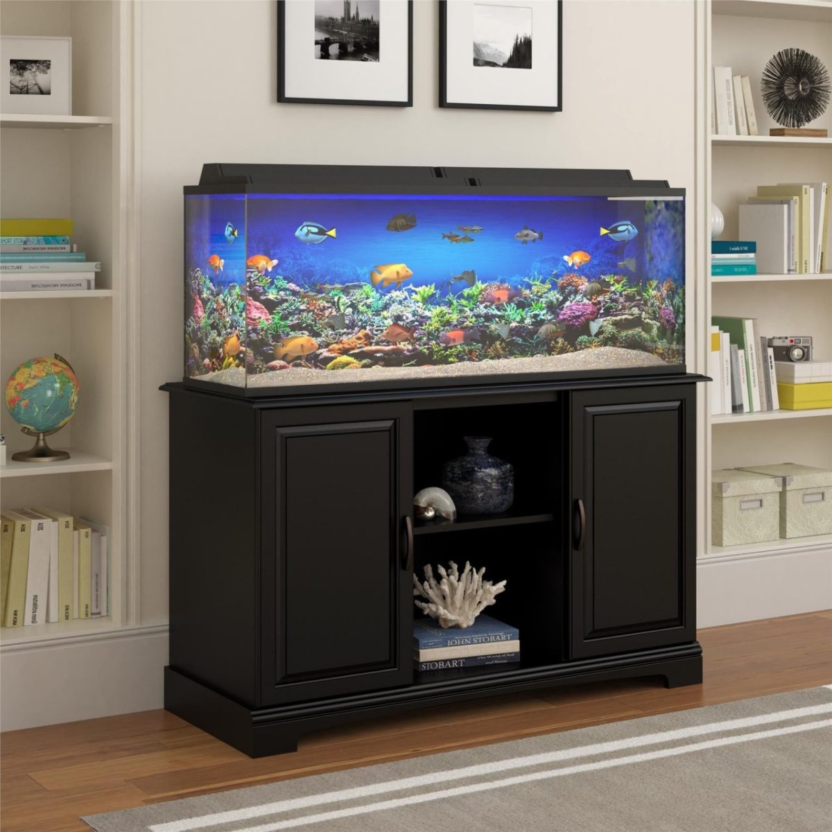 аквариум на тумбе для телевизора