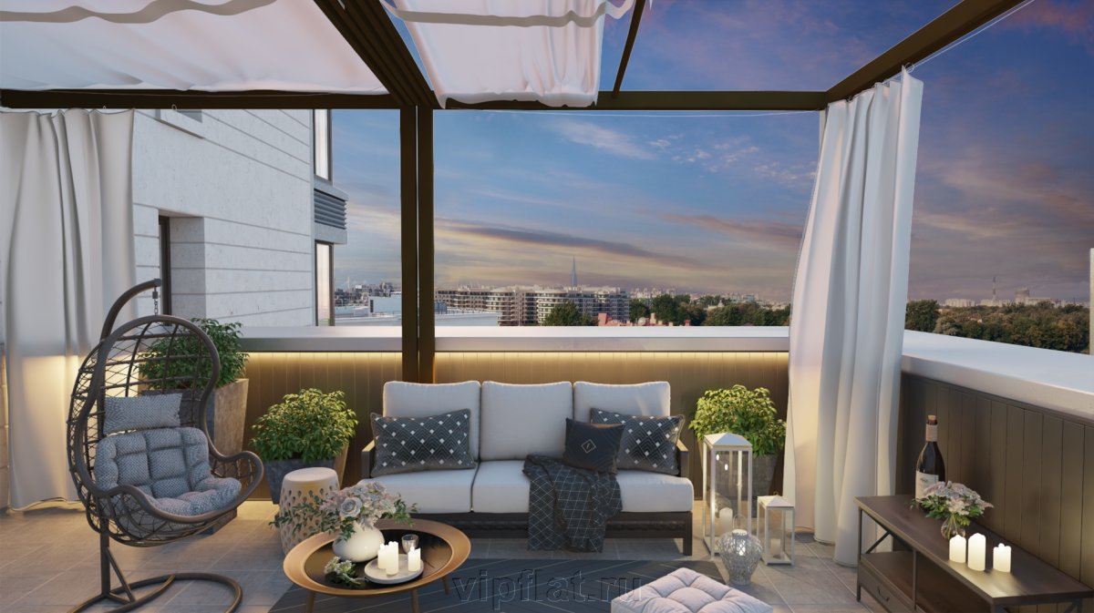 Освещение на открытом балконе