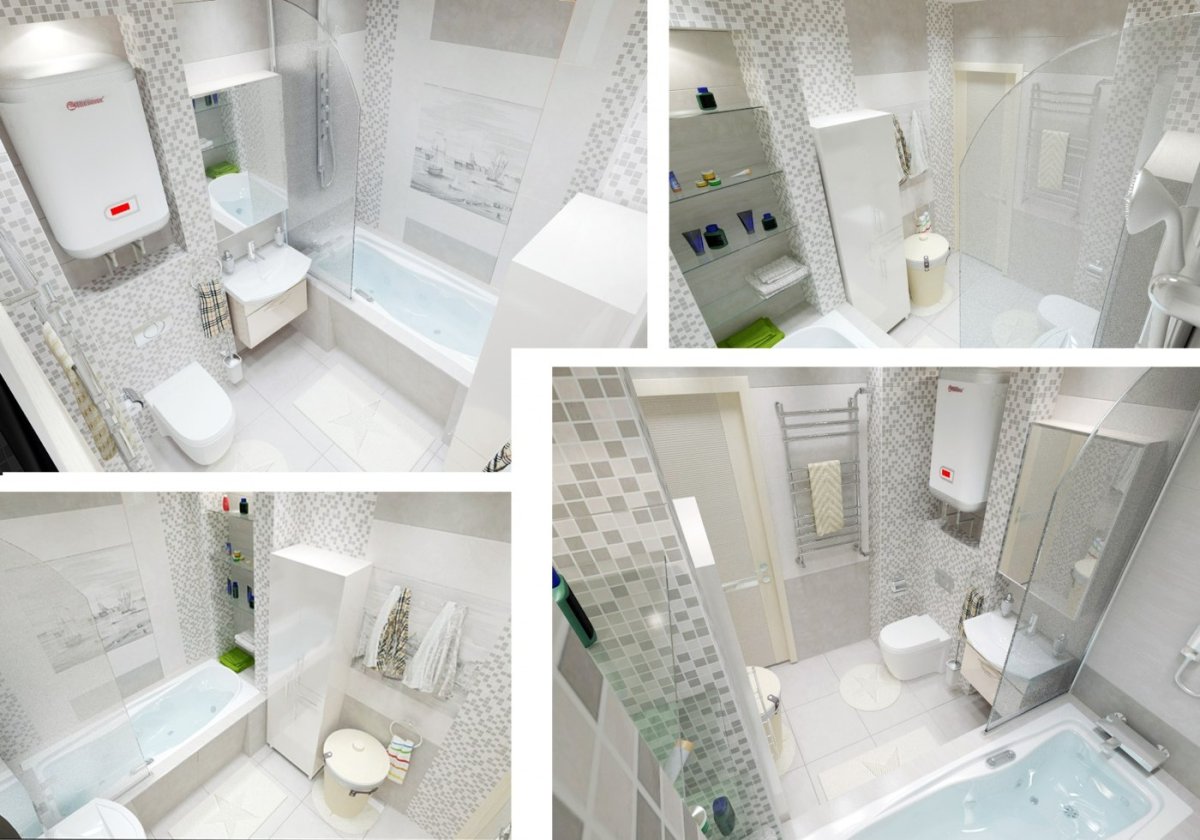 3д проект ванной комнаты