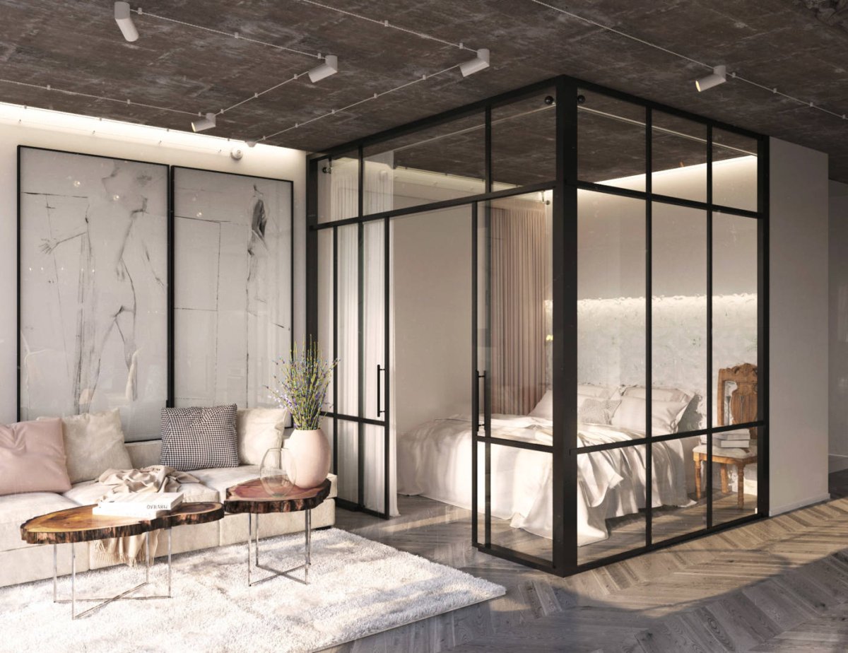 Перегородки в стиле лофт