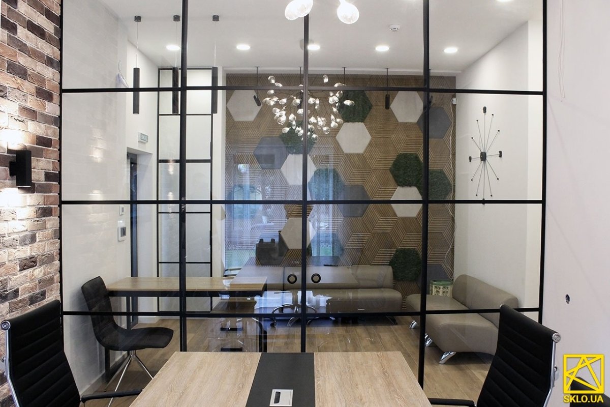 Интерьерные стеклянные перегородки