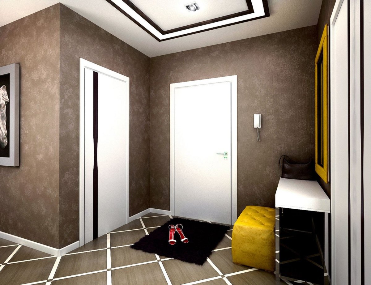 Интерьер прихожей лофт