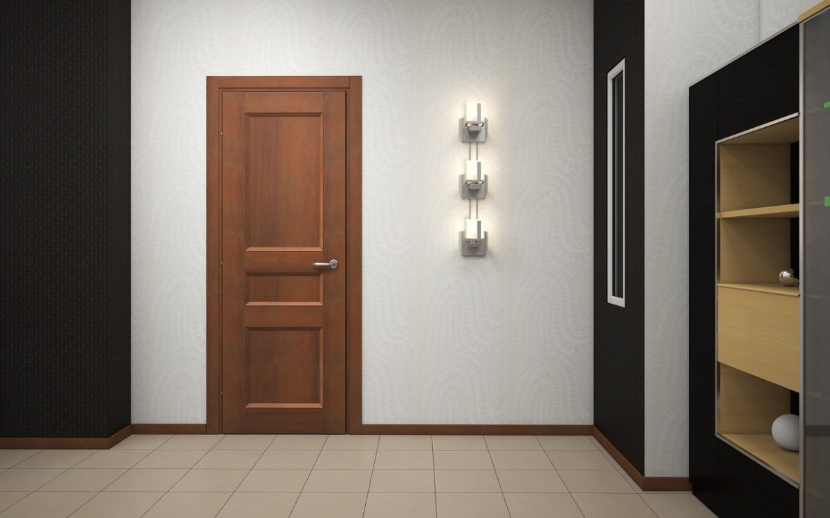 Светлые двери в интерьере