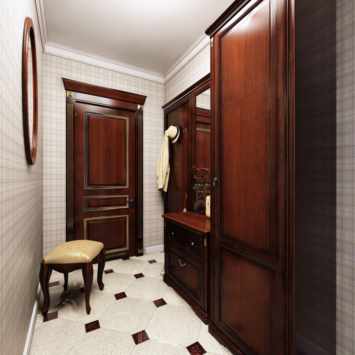 Классический интерьер прихожей