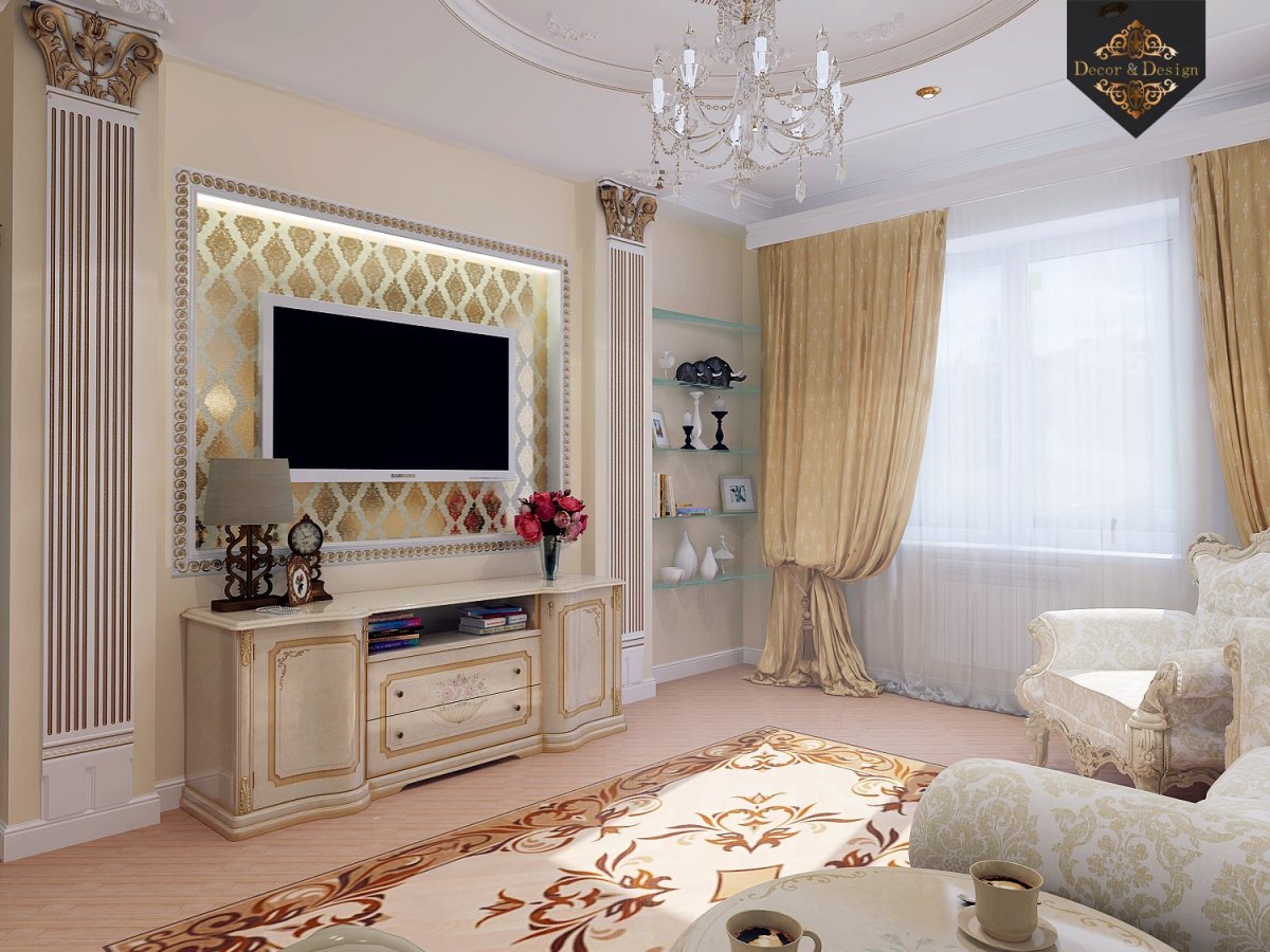 Гостиная в классическом стиле