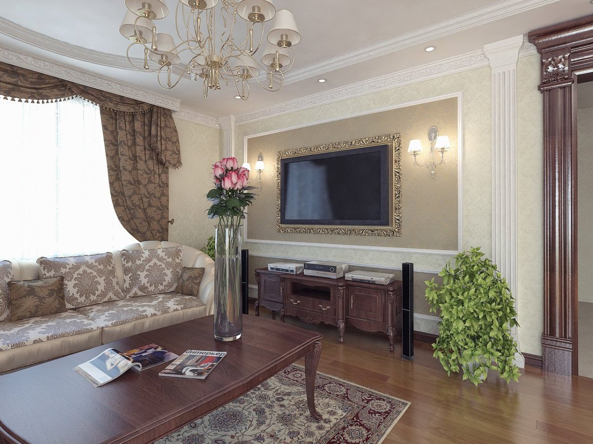 Гостиная в классическом стиле