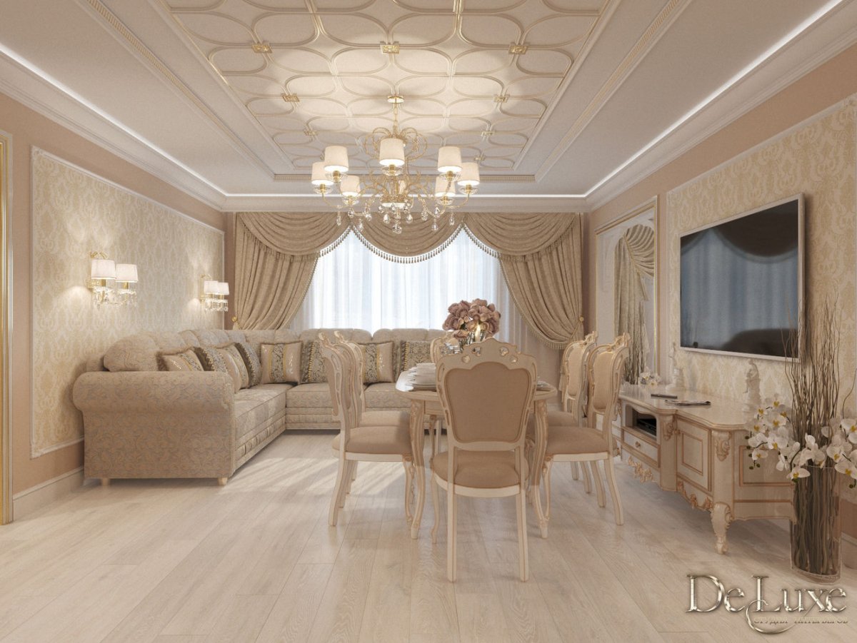 Гостиная в классическом стиле