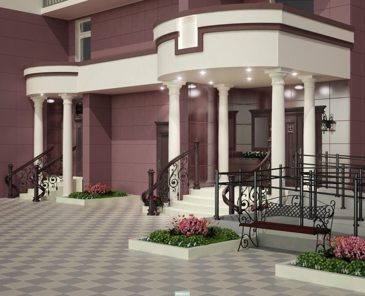 Входная группа административного здания