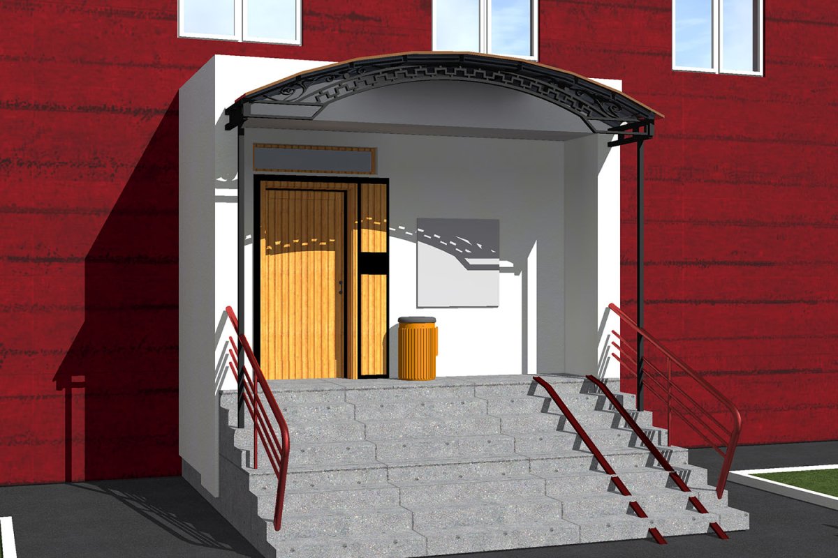 Крыльцо административного здания