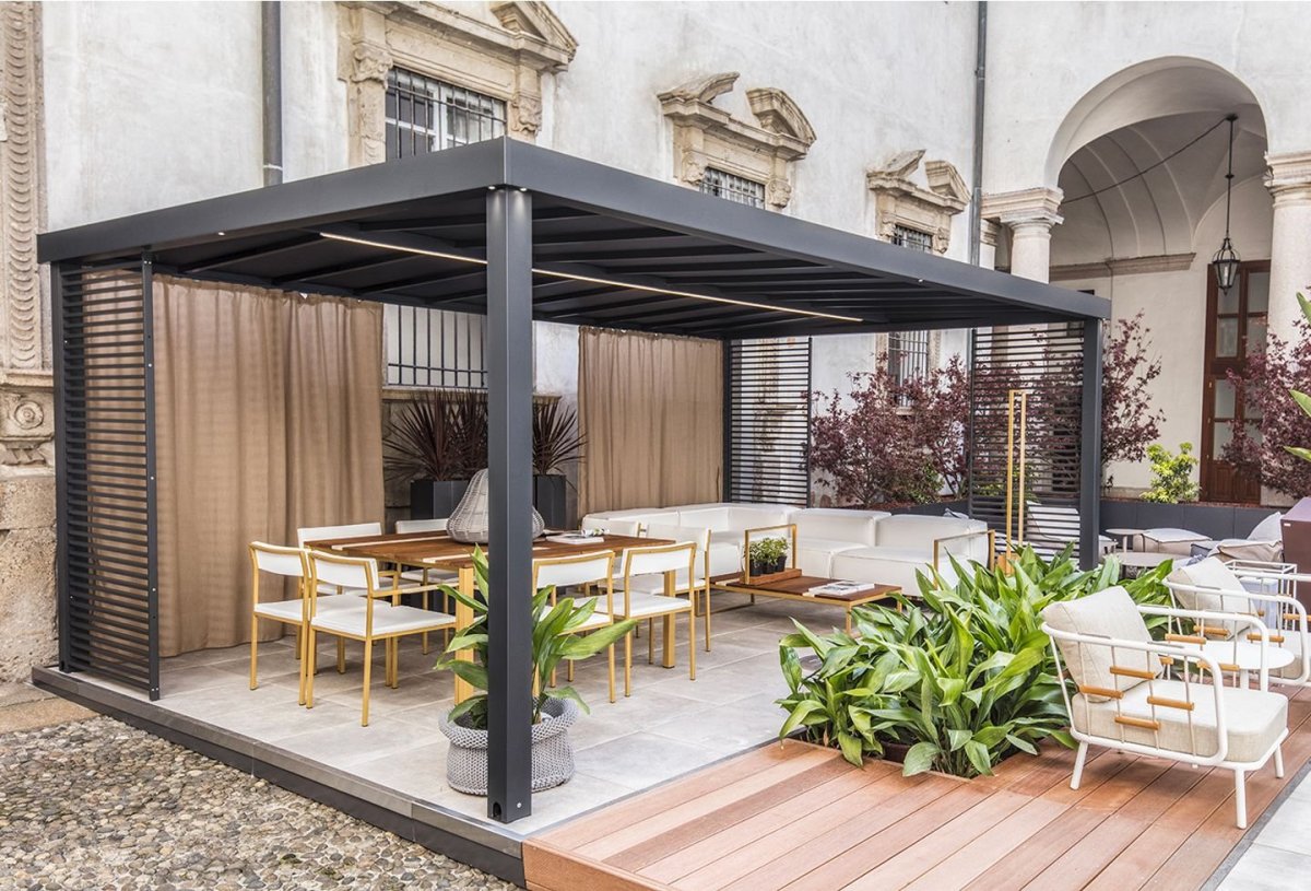 Веранда из профильной трубы