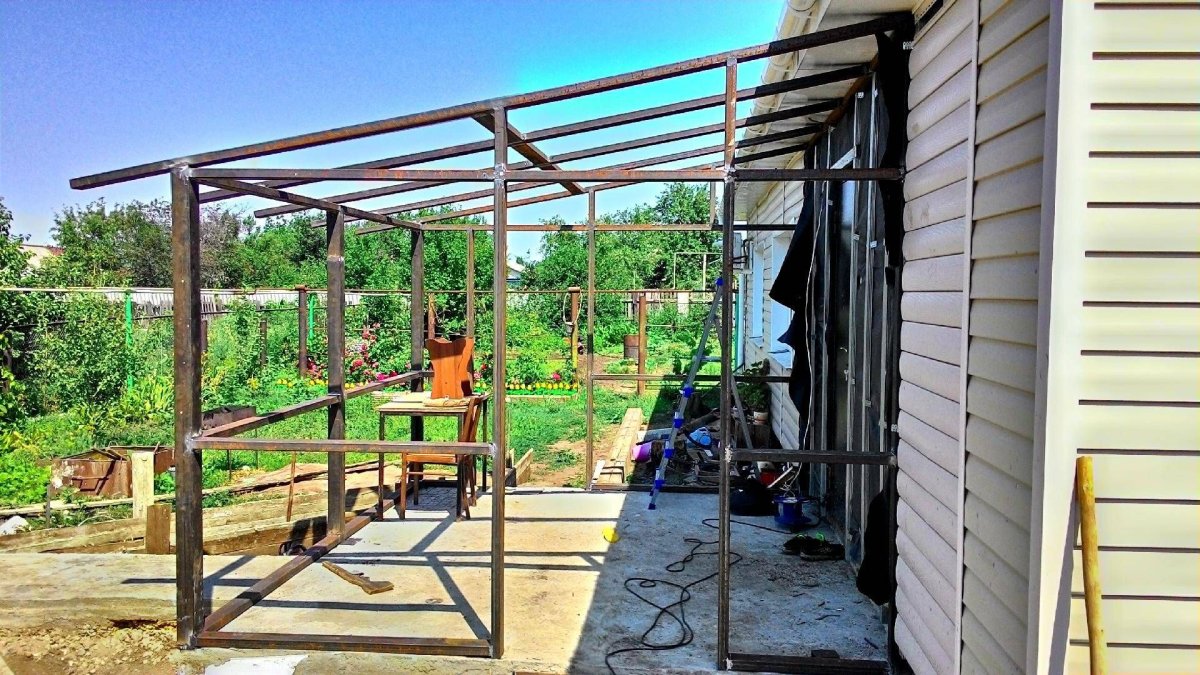 Летняя веранда пристройка