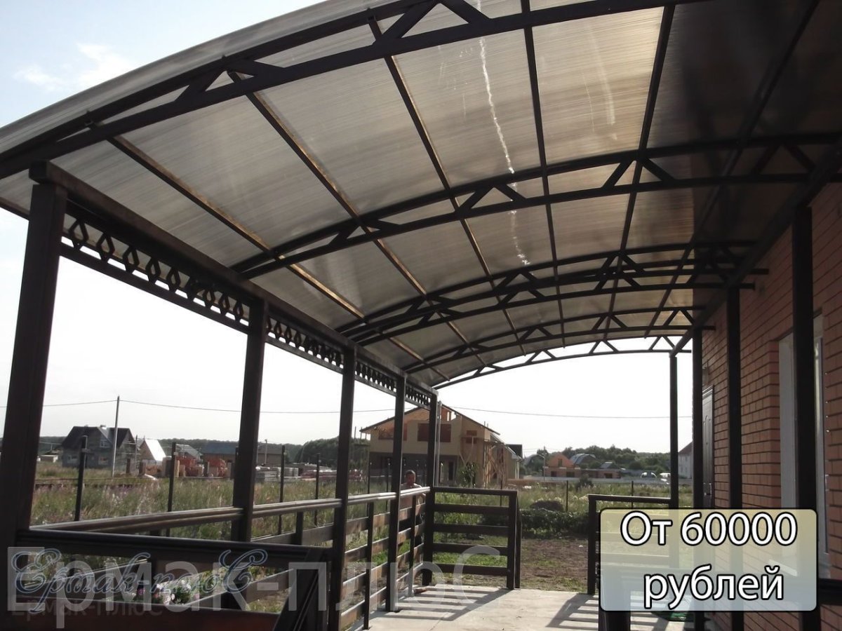 Веранда из профильной трубы