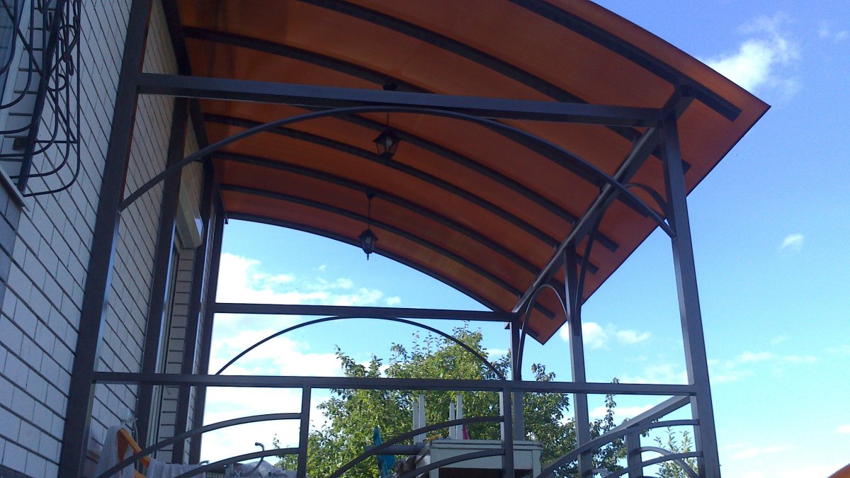 Веранды из металлоконструкций