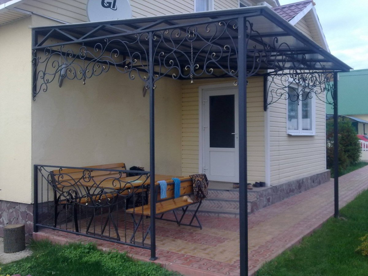 Навесы пристроенные к дому