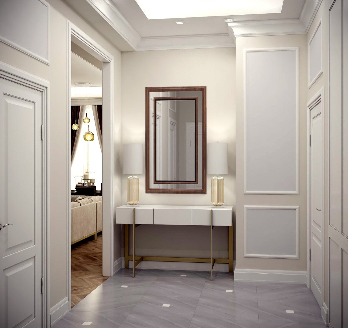 Зеркало Неоклассика в прихожую