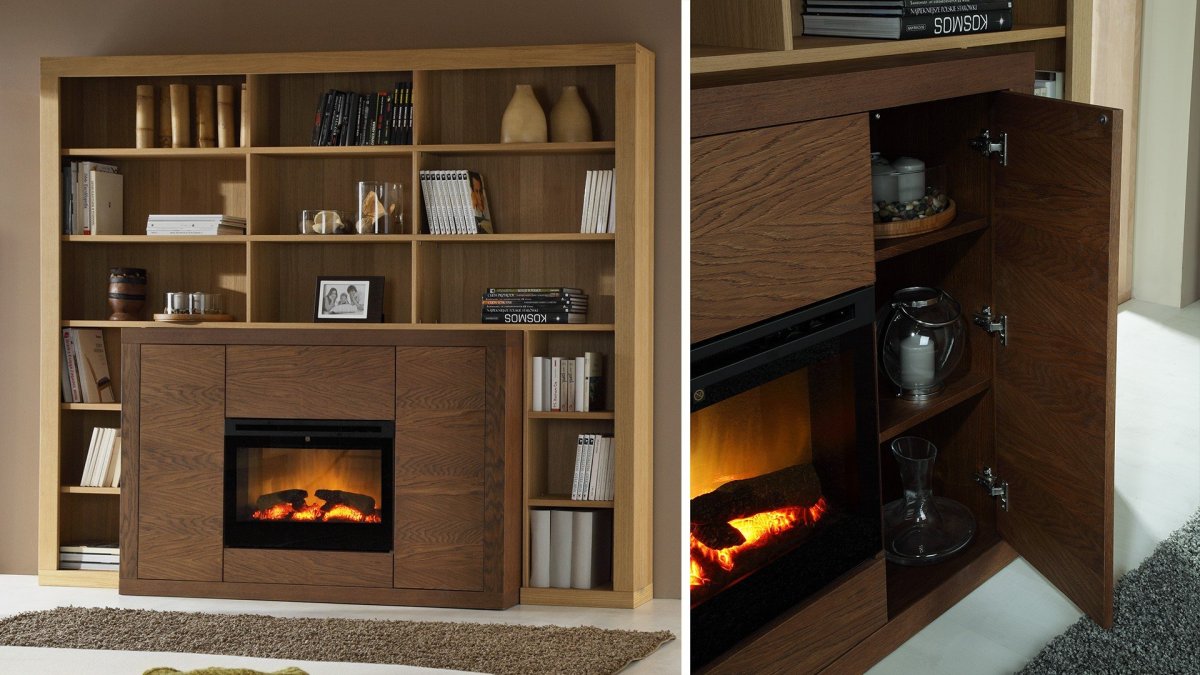 Гостиная с биокамином в современном стиле