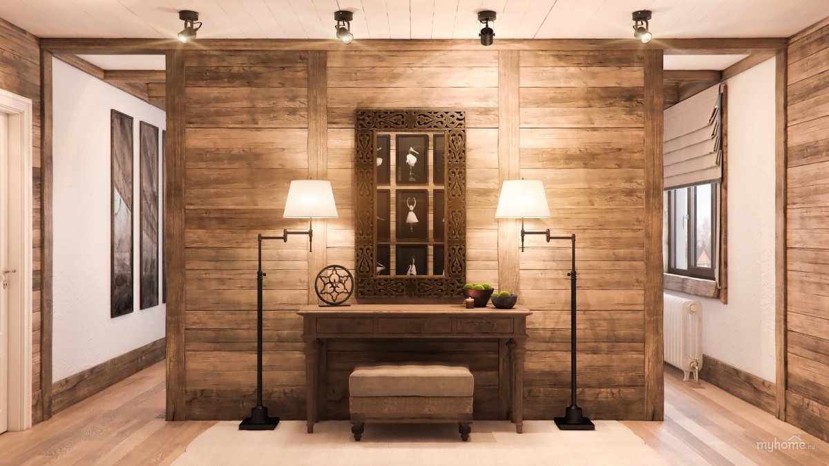 Прихожая в стиле Шале