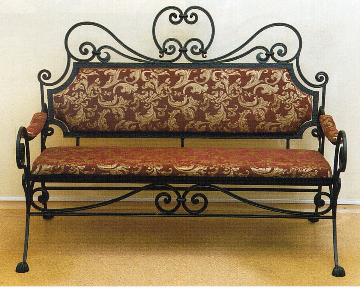 Кованая банкетка пф5 Версаль