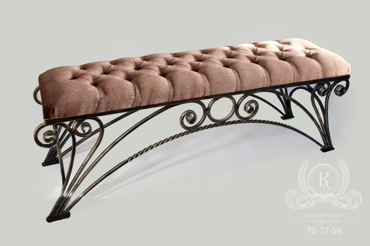 Банкетка кованая