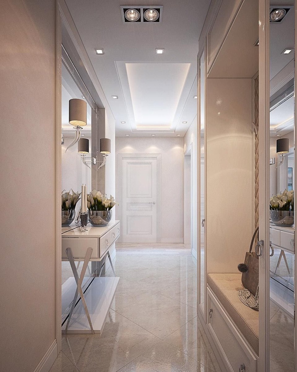 Цвета расширяющие пространство коридора